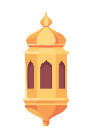 arabic lantern iconのイラスト素材