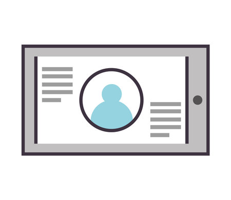 phone contact social mediaのイラスト素材