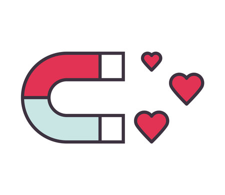 magnet social mediaのイラスト素材