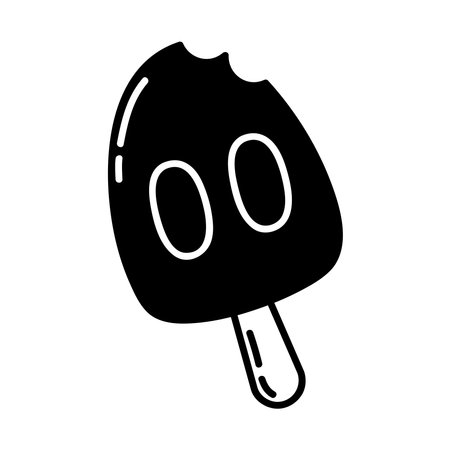 ice cream food doodleのイラスト素材