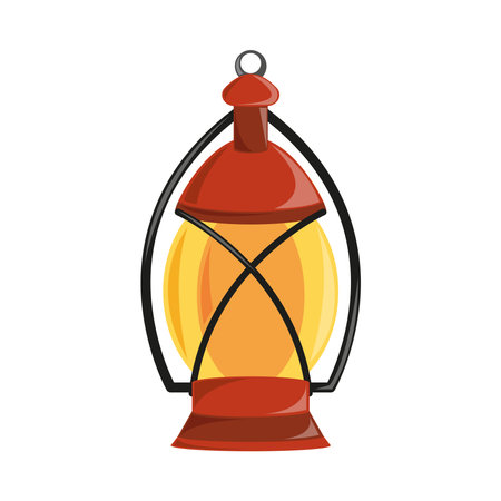 lamp camping iconのイラスト素材