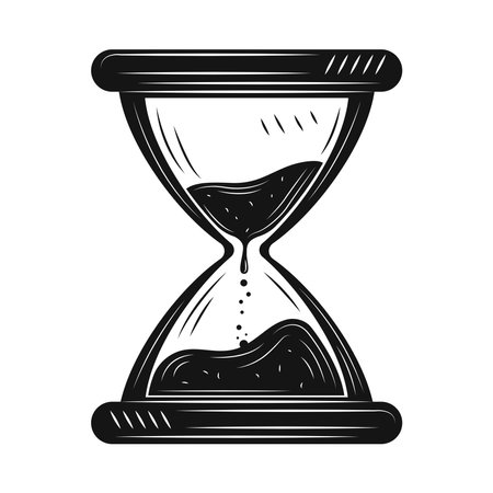 hourglass colorless esotericのイラスト素材