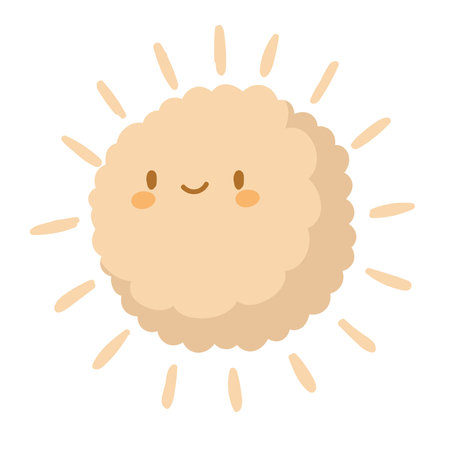 sun hand drawnのイラスト素材