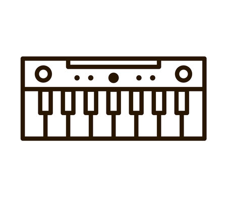 synthesizer musical instrumentのイラスト素材