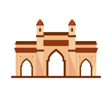 indian temple iconのイラスト素材