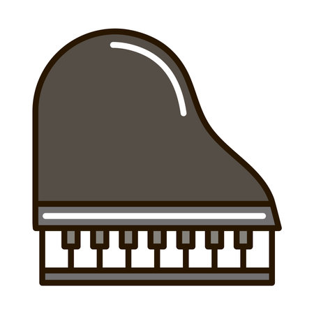 piano musical instrumentのイラスト素材