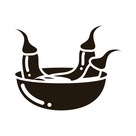 chili in a bowlのイラスト素材