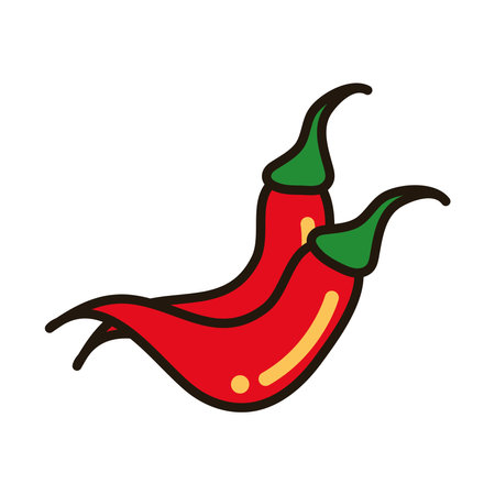 chili food iconのイラスト素材