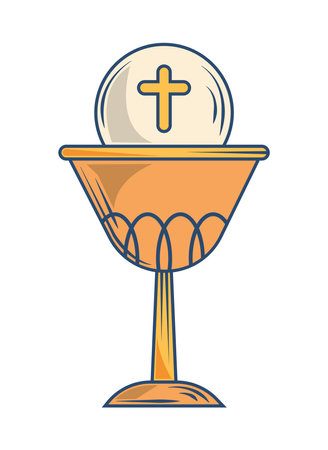 chalice first communionのイラスト素材