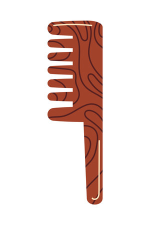 wooden comb ecological sustainabilityのイラスト素材