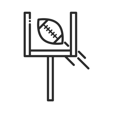 goal american footballのイラスト素材