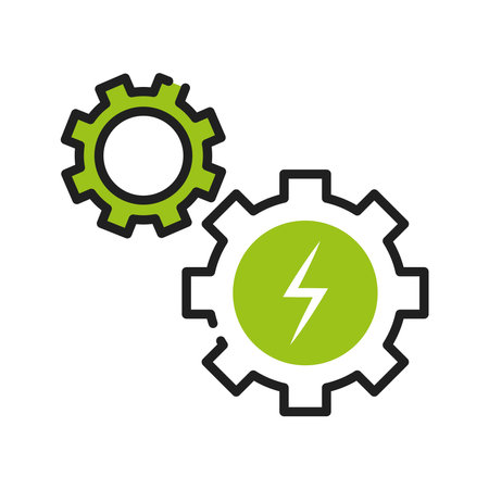 green electric energyのイラスト素材
