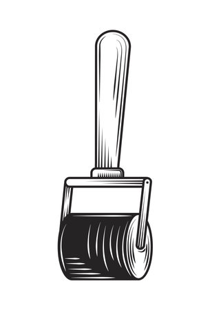 paint roller art doodleのイラスト素材