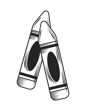 crayons art doodleのイラスト素材