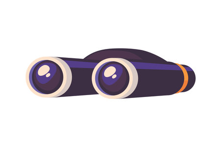 binoculars icon isolatedのイラスト素材