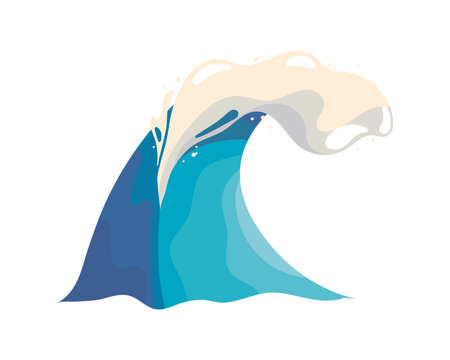 wave icon isolatedのイラスト素材