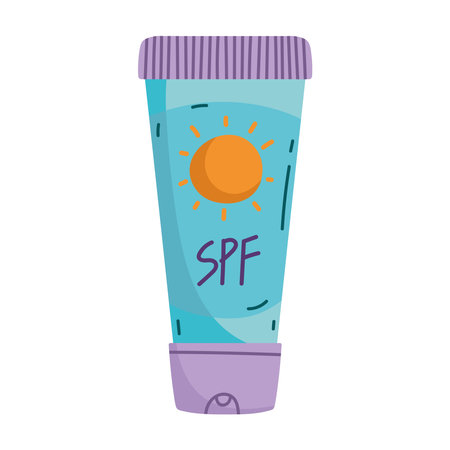 sunblock icon isolatedのイラスト素材