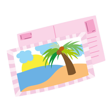 picture letter iconのイラスト素材