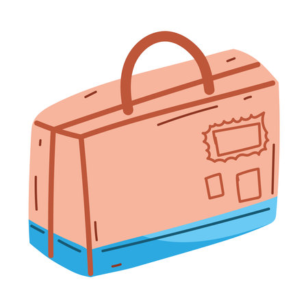 suitcase icon isolatedのイラスト素材