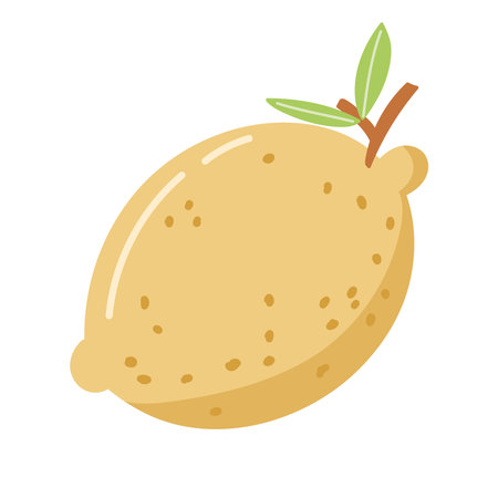 lemon fruit iconのイラスト素材
