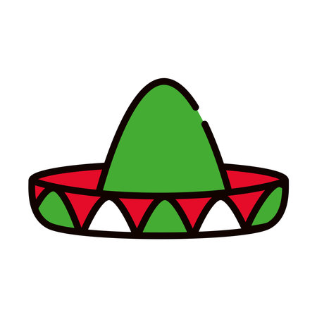 mexican traditional hatのイラスト素材