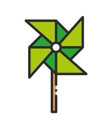 pinwheel icon isolatedのイラスト素材