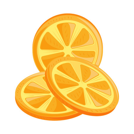 slice oranges iconのイラスト素材