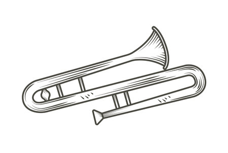 trombone musical instrumentのイラスト素材