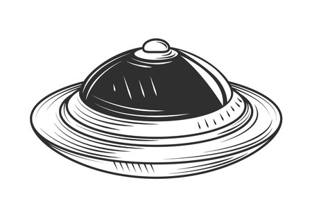 UFO spaceship iconのイラスト素材
