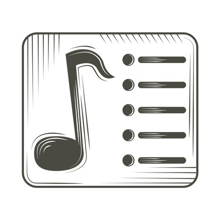 note music iconのイラスト素材