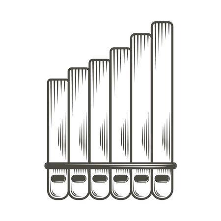 flute musical instrumentのイラスト素材