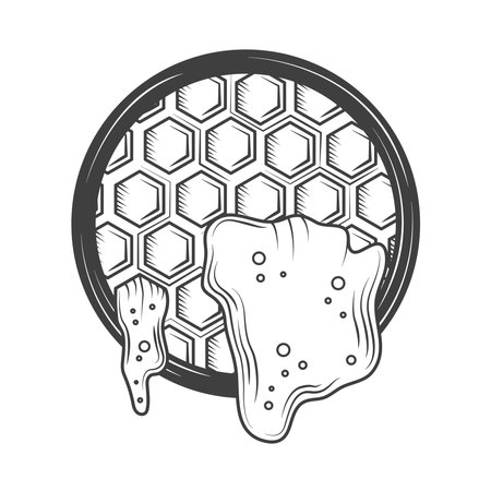 honey hive iconのイラスト素材