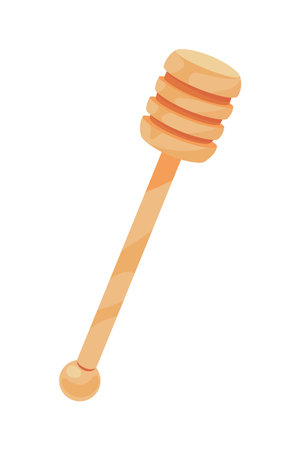 wooden spoon iconのイラスト素材
