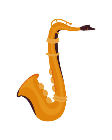 saxophone musical instrumentのイラスト素材