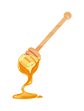 honey spoon iconのイラスト素材