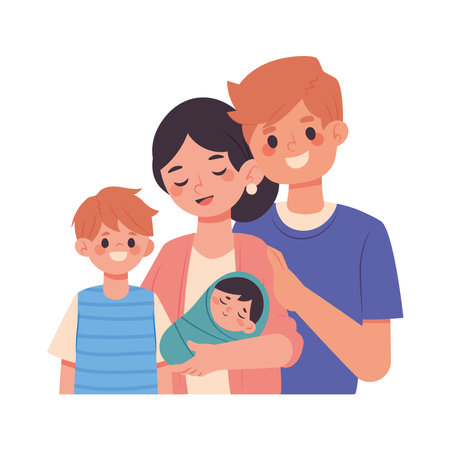 international family dayのイラスト素材