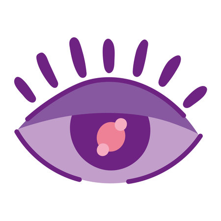 eyeball cartoon iconのイラスト素材