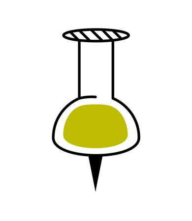 pushpin stationery iconのイラスト素材