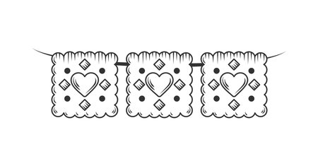 decorative festive garlandのイラスト素材