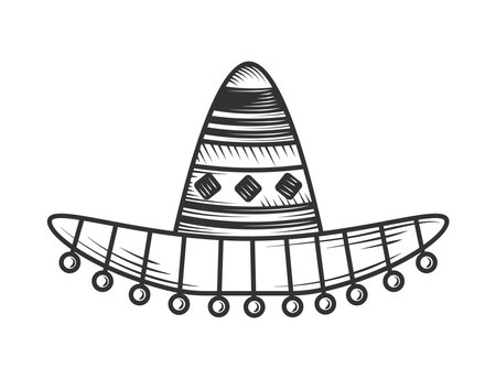 Mexican culture hatのイラスト素材