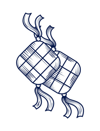 traditonal ketupad arabのイラスト素材