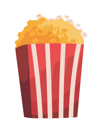 Gourmet snack bucket popcornのイラスト素材