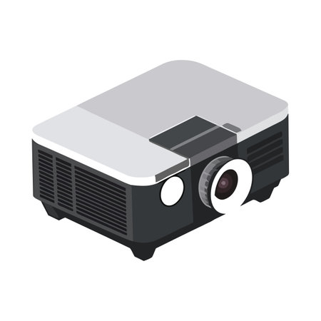 Modern camera video projectorのイラスト素材