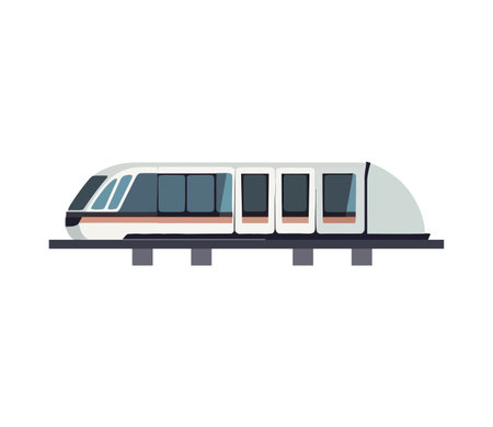 High speed passenger train transportsのイラスト素材
