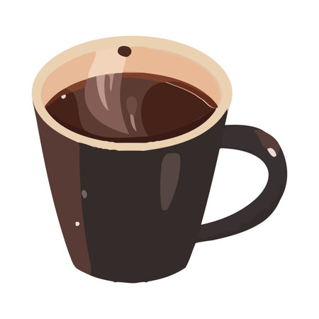 Gourmet coffee shapes backdrop with frothy milkのイラスト素材