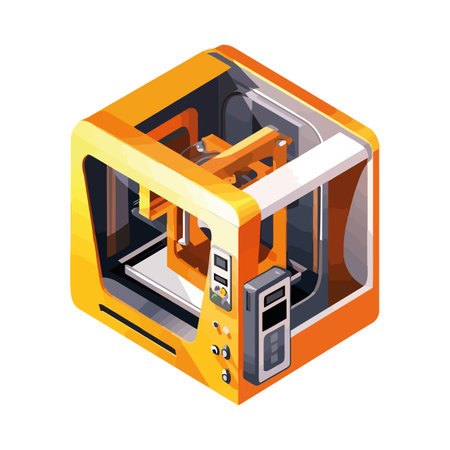 Modern machinery steel structures for industryのイラスト素材