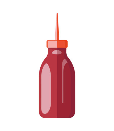 icon fresh tomato sauce bottleのイラスト素材