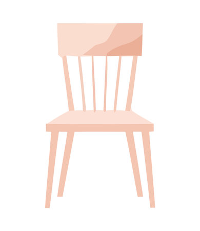 Modern chair design, comfortable seat for sittingのイラスト素材