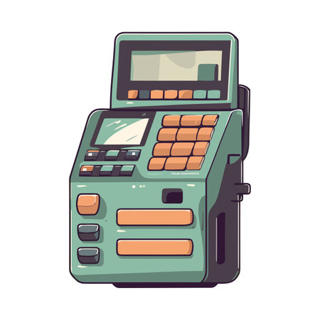 Banking technology pays off financial success debtのイラスト素材