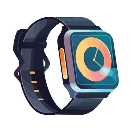 Futuristic watch symbolize modern business activityのイラスト素材
